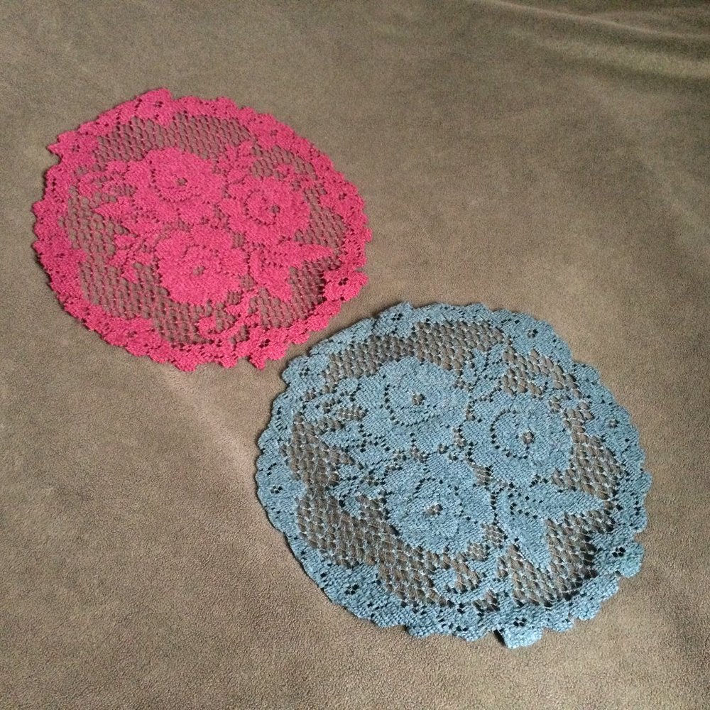 Two Round Lace Doilies
